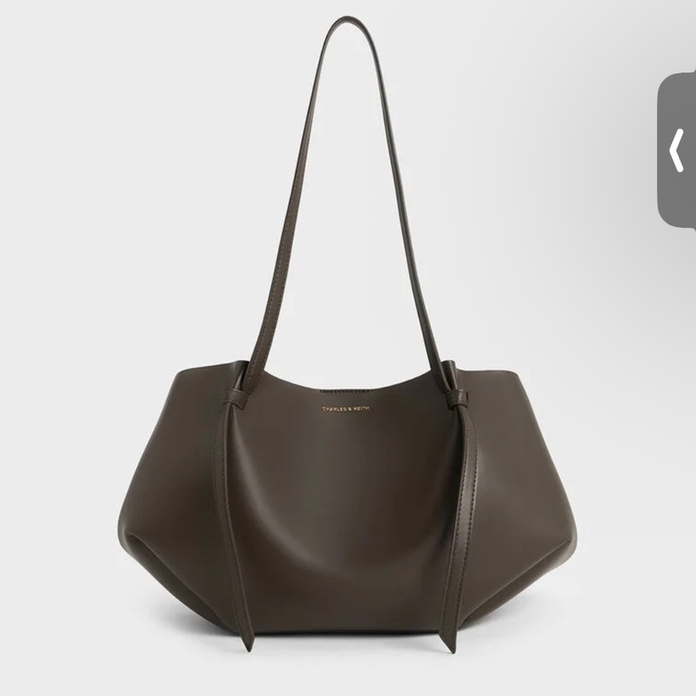Charles & Keith Dark Brown Shoulder Bag - Picture 1 of 1
